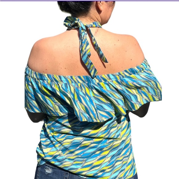 Michael Kors off shoulders green/ lime size S - Picture 2 of 5